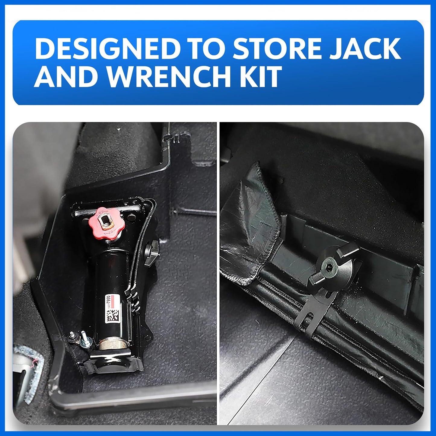 Tyger Auto Rear Under Seat Storage Box Compatible with 2019-2026 Chevy Silverado GMC Sierra 1500; 2020-2026 2500 3500HD Double & Crew Cab, Custom-Fit Cargo Organizer Console | TG-CB5C8838