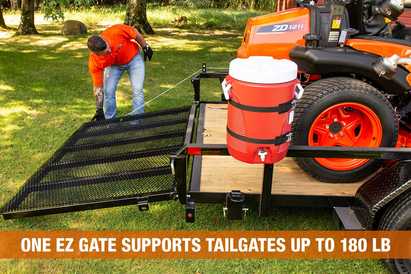 Buyers Products 5201000 EZ Gate Tailgate Assist, Reduce Physical Strain With Trailer Tailgates, Mounting Hardware Included, Handles gates up to 180lbs, Works On Most Standard Open Trailers