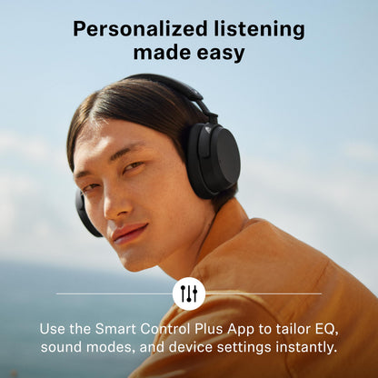 Sennheiser ACCENTUM Wireless Bluetooth Headphones Noise Cancelling - Up to 50HR Playtime, Hybrid Noise Cancelling (ANC), All-Day Comfort, Bluetooth Over Ear Headphones for School, Traveling, Black