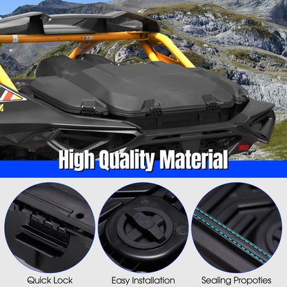 HAKA TOUGH 96L &13.5L Rear Storage Cargo Box for 2024+ Can-Am Maverick R, Rear & Side Cargo Storage Trunk Box for 2024+ Can Am Maverick R X RS Accessories, Replace #715007182, 715007372 (3pcs)