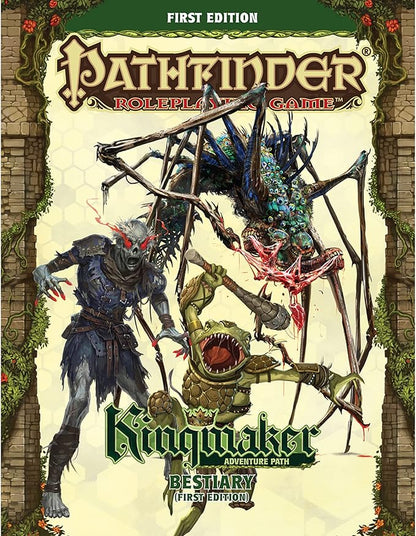 Pathfinder Kingmaker Bestiary Hardcover - 200+ Monsters NPCs &amp Conversion Rules for First Edition Tabletop RPG