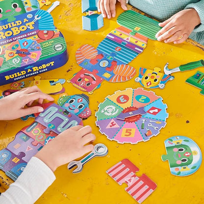 eeBoo Build a Robot Spinner Game Combines Simple Numbers with Fun 3 Years and Up.