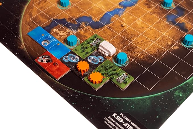 Planet Unknown by Adam's Apple Games | Strategy Board Game | for 1 to 6 Players | Ages 10+ | Competitive Polyomino Tile-Placement Strategy