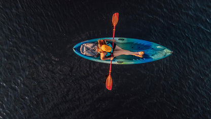 Perception - Tribe 9.5 - Sit on Top Kayak - Large Rear Storage with Tie Downs - 9.5 - Dapper