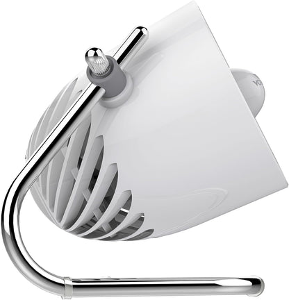 Vornado Pivot Personal Air Circulator - Portable Desk Fan with Powerful Airflow | Ice White