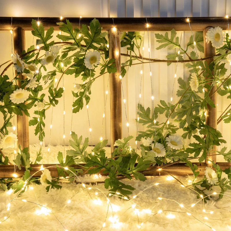 PCORES 2Pack Warm White Fairy Lights Battery Operated with Timer, Waterproof 33FT 100LED String Lights Indoor Outdoor, Copper Wire Fairy Lights for Bedroom, Christmas, Parties, Wedding