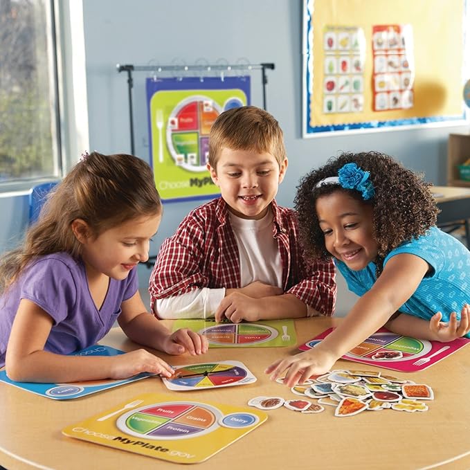 Learning Resources Healthy Helpings A Myplate Game 2-4 Players 56 Piece Set Ages 4+