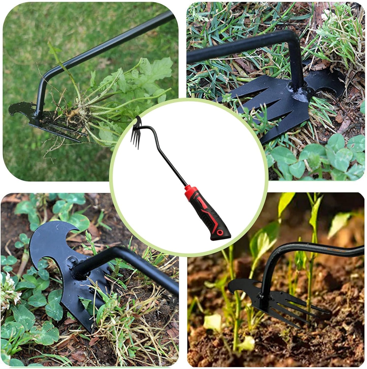 Skiennix 3-Piece Weed Puller Tool Set - Portable Garden Weeder for Easy Uprooting & Planting