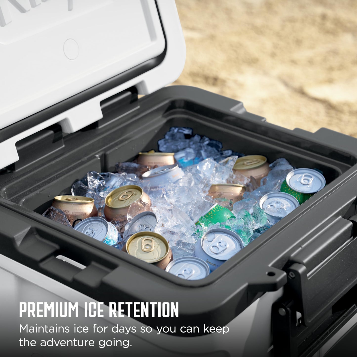 Ninja | FrostVault 30QT Cooler with Wheels | Insulated with Temp Dry Storage Drawer | Keeps Ice Cold for Days | for the Beach, Camping, Picnics & More | Spanish Moss | FB230GN1