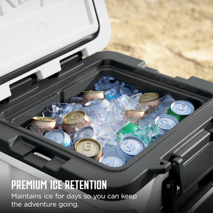 Ninja | FrostVault 30QT Cooler with Wheels | Insulated with Temp Dry Storage Drawer | Keeps Ice Cold for Days | for the Beach, Camping, Picnics & More | Spanish Moss | FB230GN1