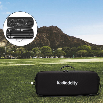 Radioddity HF-009 Portable HF Antenna, 5-50MHz Quick-Tuning Vertical Antenna, SWR 1.0-1.5, Compatible with Xiegu G90/X6100/X6200, Radioddity QT40/QT60/QT80, for HF Transceivers & Mobile Radios