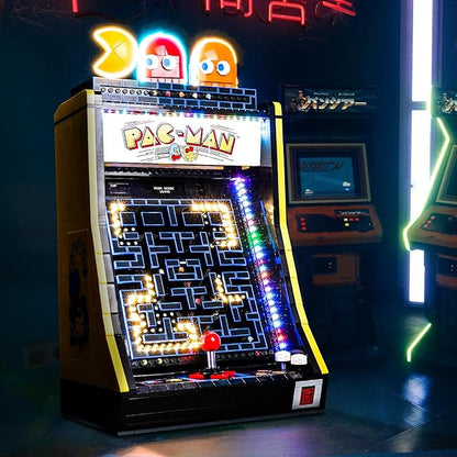 Upgraded Light Kit Compatible with Lego Icons PAC-Man Arcade Building Blocks Model Lights Decoration Compatible with Lego 10323 (Model Not Included)