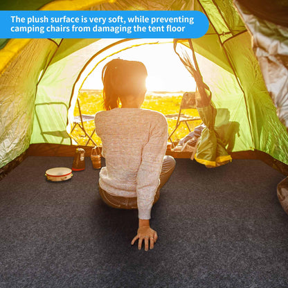 BREENHILL 2 Pack Camping Tent Carpet Mat, (7'4" x 8'4") Inside/Outside Tent Rug,Protective Waterproof Liner Keeps You Warm & Dry, Outdoor Camping Floor Rug Accessory,Trimmable Material