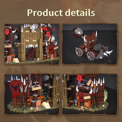 Horde Building Set Toy Buildings Blocks for Adults Teens DIY Craft Orcs of The Hordes Model Kits for Adult Boys Girls 14+ Home Office Art Decor Holiday Christmas Birthday Gift 1279PCS