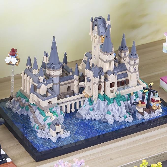2900+PCS Micro Mini Hog Magic Castle Building Blocks Model SetCreative Ideals Harry Tower ArchitectureUnique Present for 14+ Kids or Adults