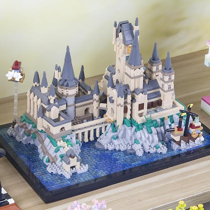2900+PCS Micro Mini Hog Magic Castle Building Blocks Model SetCreative Ideals Harry Tower ArchitectureUnique Present for 14+ Kids or Adults