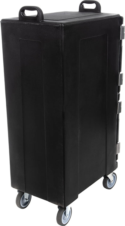 Carlisle FoodService Products Cateraide Insulated Front Loading Food Pan Carrier with Casters for Catering, Events, and Restaurants, Plastic, 10 Pans, Black