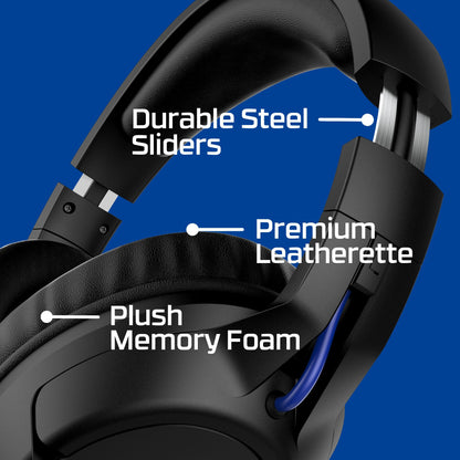 HyperX Cloud Flight – Wireless Gaming Headset for PS5 and PS4, Up to 30-hour battery, Memory foam ear cushions and premium leatherette, Noise-Cancelling Microphone with LED Mic Mute