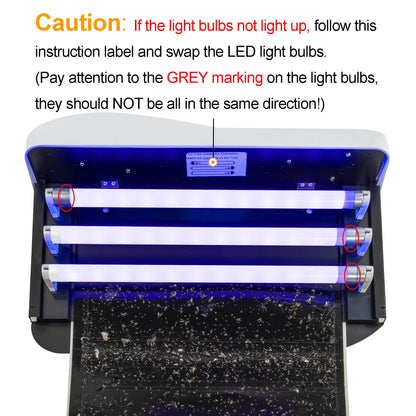 Awoco LED 15W 100V-240V Wall Mount Sticky Fly Trap Lamp with 3 LED UV Lights for Capturing Flies, Mosquitoes, Moths and Flying Insects (Fly Trap + 6 Glue Boards)…