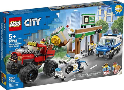 LEGO City Police Monster Truck Heist 60245 Police Toy Cool Building Set for Kids (362 Pieces)