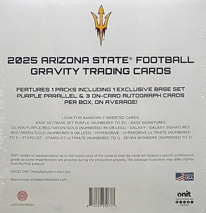2025 Onit Gravity College Football Card Breaker Edition Box (Arizona State Sun Devils)