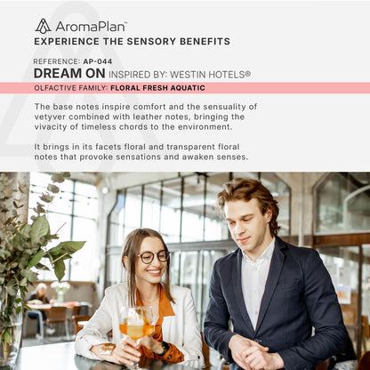 AromaPlan Hotel Scents Santal 5 Fl Oz (148ml), Home Luxury Aroma & Hotel Fragrance Diffuser Oil- Hotel Diffuser Oil for Aromatherapy- USA Made, Bigger Bottle, Bolder Aroma & Longer Lasting