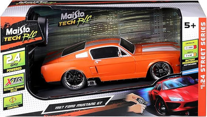 Maisto Tech R/C 1:24 Scale 2.4 GHz 1967 Ford Mustang GT Metallic Orange