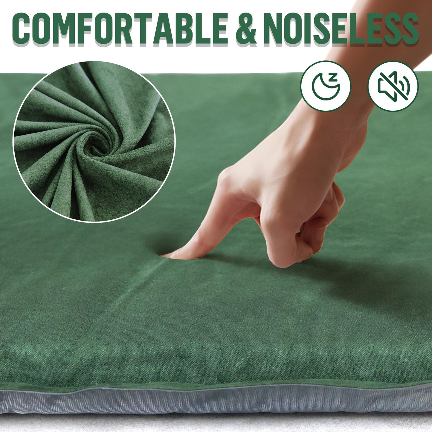 Night Cat Camping Cot Tent with Self-Inflating Sleeping Pad and Camping Sleeping Bag Waterproof 1-Person Off-Ground Combo Cot Bed for Adults Portable Easy Set-up Tent