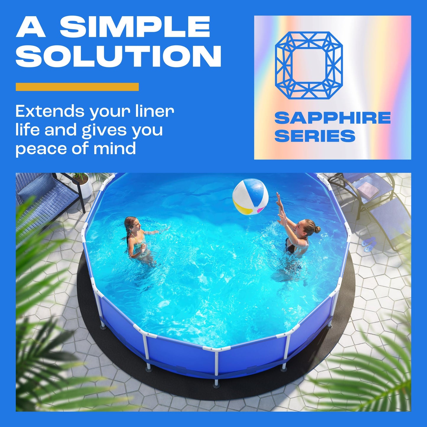 Yankee Pool Liner Pad, 15x30 Ft Oval Puncture Proof Pool Mat, Above Ground Pool Liner Protector Against Tearing, Grass, Under Pool Pad to Prolong Swimming Pool Liner Life, 15x30 Oval Pool Liner