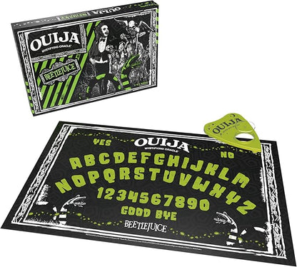 Ouija: Beetlejuice Inspired by Tim Burton’s Cult Classic Movie Collectible Classic Ouija Board Game with Green Planchette Officially Licensed Collectible and Merchandise 2-4 Players Ages 8+