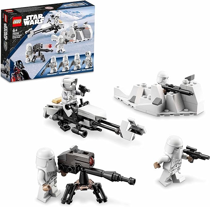 LEGO 75320 Star Wars Snowtrooper Battle Pack Collector Set with 4 Figures Blaster and Toy for Children Aged 6 Years +