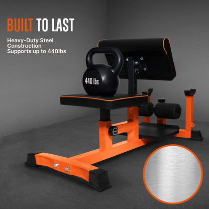 SQUATZ Squat Machine, Foldable Squatting Bench for Home Office Gym Workout Station and Leg Press Exercise, Designed to Train Abs, Thighs, and Glutes, Multifunctional Equipment for Fitness and Training
