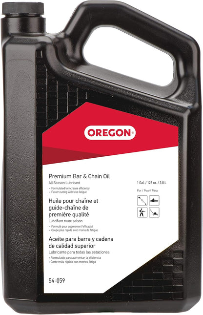 Oregon 54-059 Premium Chainsaw Bar and Chain Oil - 1 Gallon (128 fl. oz / 4500 ml)