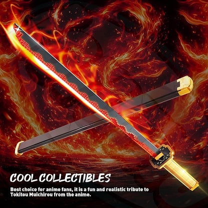 Jorumo Swords Building Sets for Boys 8-14 39in Tsugikuni Yoriichi Sword Building Block with Scabbard and Stand Anime Sword Building Toy Gift Katana 788 Pcs