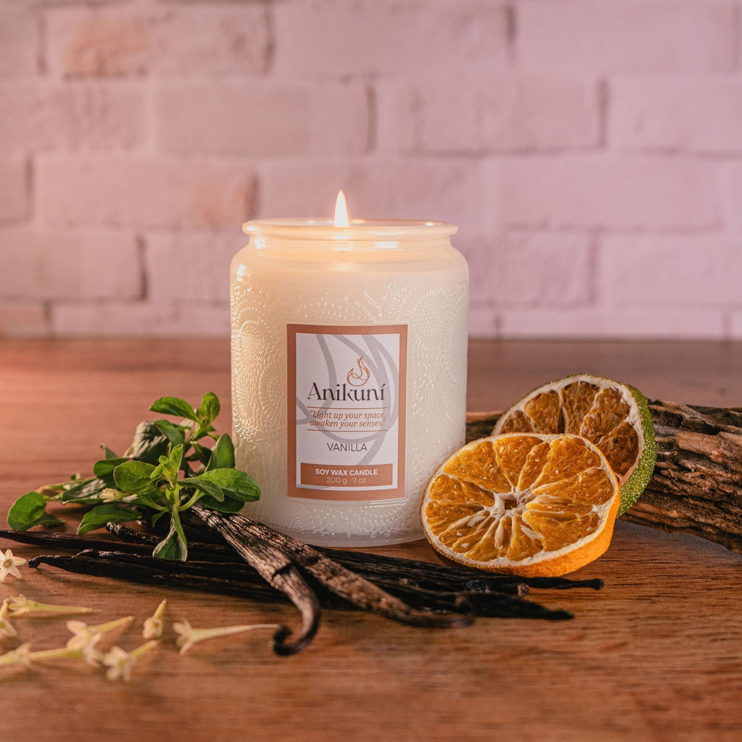 Soy Wax Candle with Vanilla Scent, 7oz, Natural Essence, Long Lasting, Reusable Glass Jar, Eco-Friendly Home Decor, Relaxing Gift for Home Spa, Vanilla Aromatherapy Candle