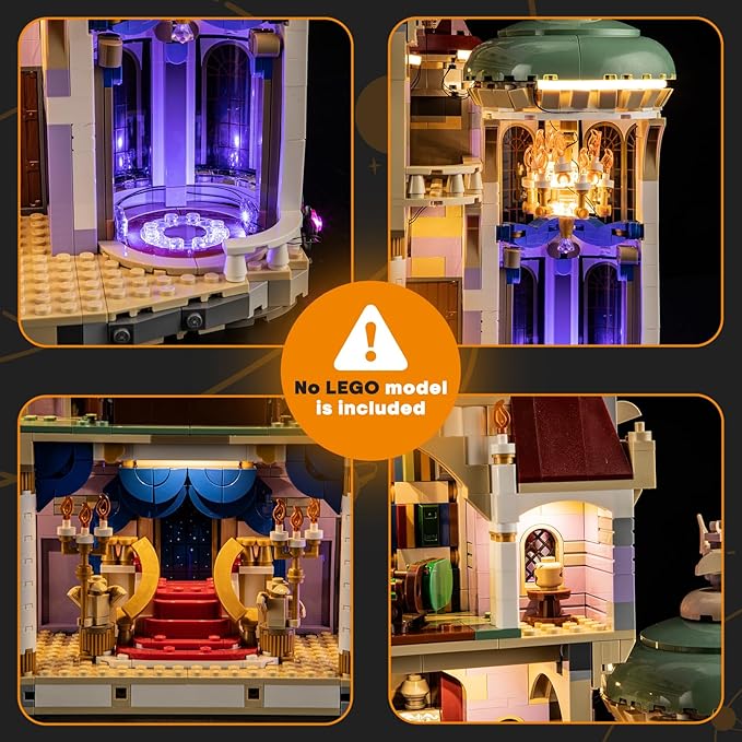 LIGHTAILING Light for Lego-43263 Beauty and The Beast Castle - Led Lighting Kit Compatible with Lego Building Blocks Model - NOT Included The Model Set