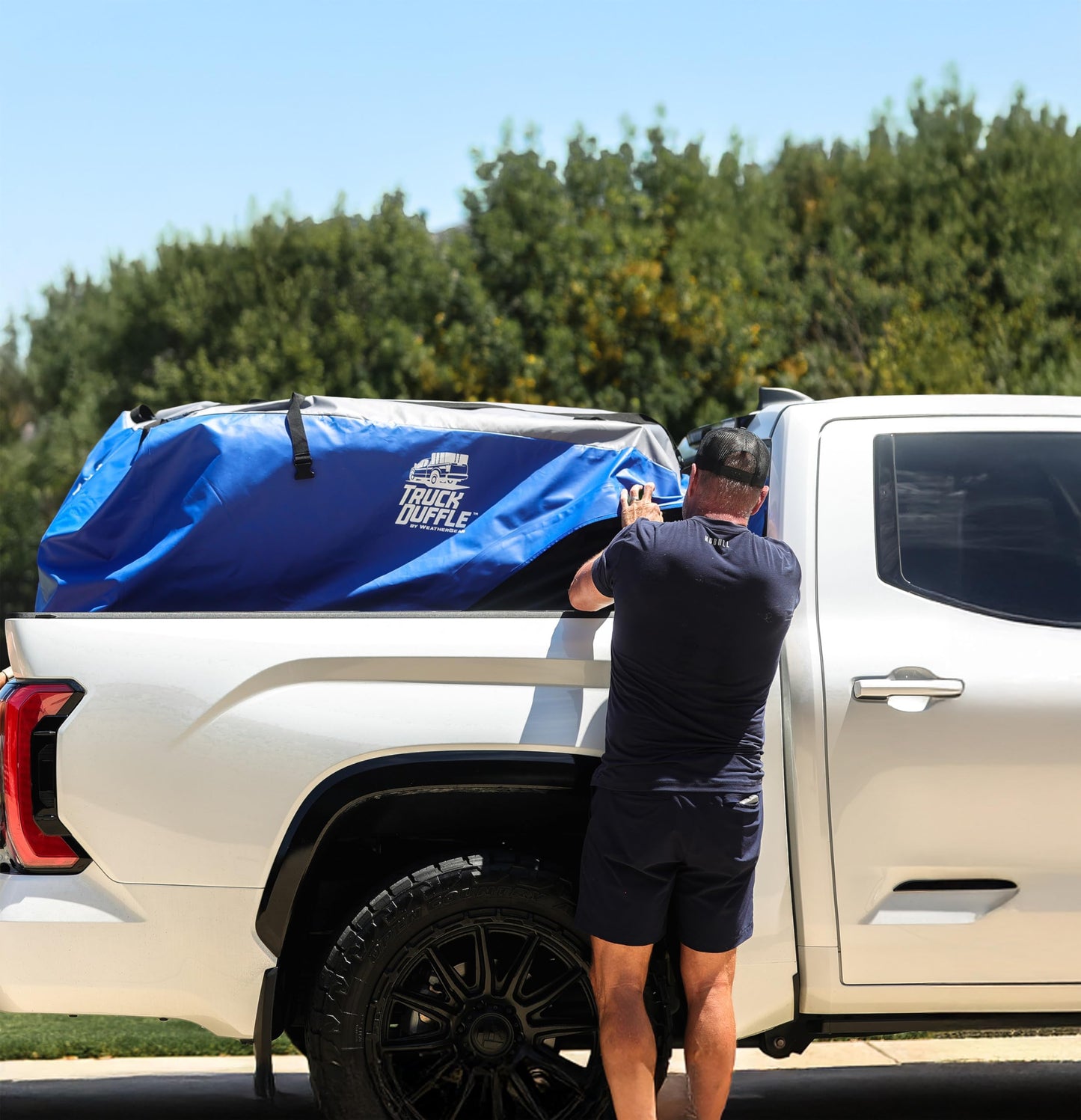 TruckDuffle Truck Bed Storage Bag – Expands Up to 85 Cu Ft – Weatherproof Cargo Organizer – Waterproof Heavy-Duty Soft-Shell Material – Alternative to Tonneau Cover – Fits Compact to Heavy Duty Beds