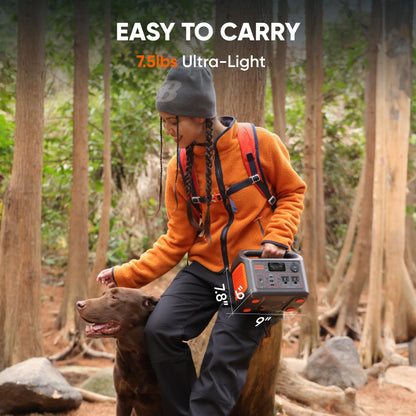 Jackery Portable Power Station Explorer 300, 292Wh Backup LiFePO4 Battery, Solar Generator for Outdoors Camping Travel Hunting Blackout (Solar Panel Optional)