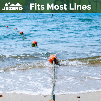 JEZERO Deep Water Fishing Floats: Great for Trail Markers, Dock Floats, Swim Buoy, Kayak Anchor Kit, Pool Buoy, Crabbing & Boats | 20 Pack - RED & White, 5" x 11" (Lfloat-RW-20PK)