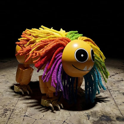 Brickcraft Poppy Playtime Chapter 4 Yarnaby Building Set with Real Yarn 268 Piece Fully Posable Creature Action Figure Collectible Horror Game Building Toys Gift for Boys &amp Girls Ages 8 and Up