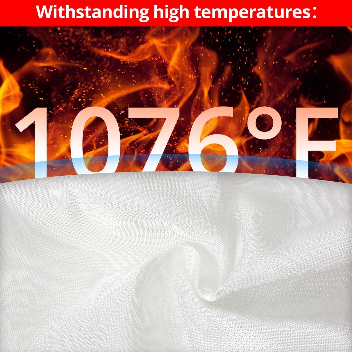 SecuCaptain Emergency Fire Blanket for Home and Kitchen - 20 Pack 40"x40" Flame Suppression Fiberglass Fire Blankets for House Camping Car Warehouse Office Emergency Survival Safety