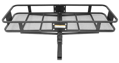 MaxxHaul 70103 500 lb. Capacity Steel Hitch Mount Folding Cargo Carrier Mesh Basket Fits 2 inch Hitch Receiver 60 x 21 x 6.5 in For Car SUV Pickup Truck Van Camping Traveling