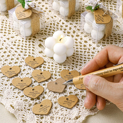 MTLEE Mini Bubble Candles Wedding Favors Gifts for Guests 1.57" x 1.38" Bubble Candles with Cards Dried Flowers DIY Gift Set for Baptism Party Bridal Shower Thank You Gifts(White,30 Sets)