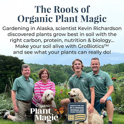 Organic Plant Magic - Fast-Acting Water Soluble Fertilizer - All-Purpose Plant Food for Garden & Houseplants | 1/2 lb Bag