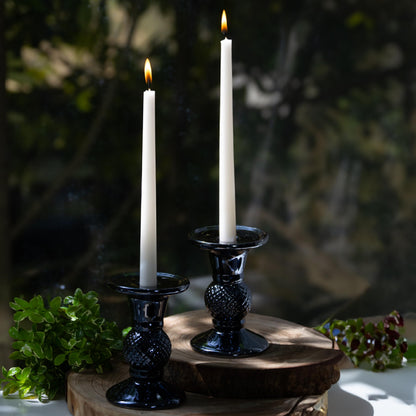 Estrella Blanca Ivory Taper Candles 10-Inch Ivory Candlesticks Dripless Long Cream Tapered Candle Tall Unscented Smokeless Slow Burning Paraffin Wax Candle Sticks for Wedding Dinner Home Decor 4 Pack