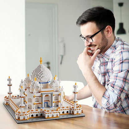 Architechture Series for Adults and TeensTaj Mahal Building SetModel Contruction Kit 3950 PCSMicro Block SetNew Seven WondersLandmark Model