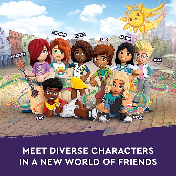 LEGO Friends Heartlake City Community Center 41748 Building Toy Set Creative Challenge for Ages 9+ Includes 6 Mini-Dolls a Pet Dog and Lots of Accessories a Fun Gift for Kids who Love Role Play