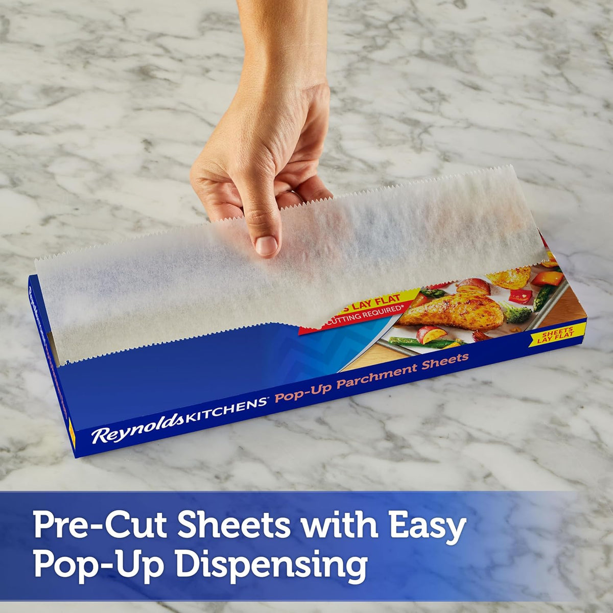 Reynolds Kitchens Parchment Paper Sheets - 120 Count | 10.7x13.75 Inch, Non-Stick & Convenient