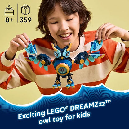 LEGO DREAMZzz Zoey’s Time Owl Building Toy - Pretend Play Set for Girls &amp Boys - Storytelling Toy for Kids Ages 8+ with 2 Construction Modes - Gift Idea for Birthdays &amp Holidays - 71494