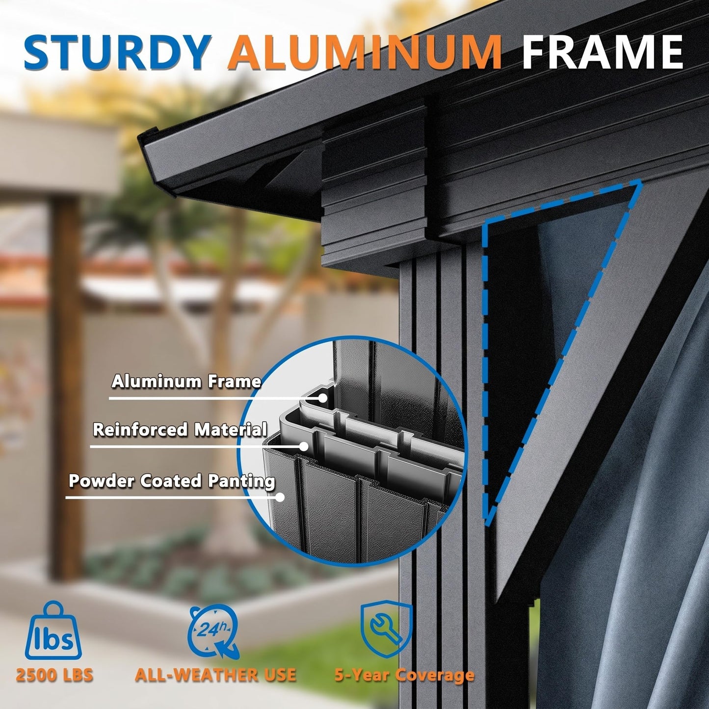 HOTEEL 10x12 Hardtop Gazebo on Clearance with Heavy Duty Galvanized Steel Double Metal roof,Aluminum Frame,Patio Hard Top Screened in Gazebo with Curtains,Outdoor Permanent Pavillon for Backyard,Gray